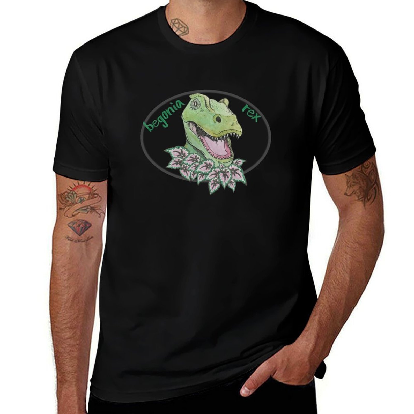 Begonia Rex - Футболка T rex begonia, повседневная футболка